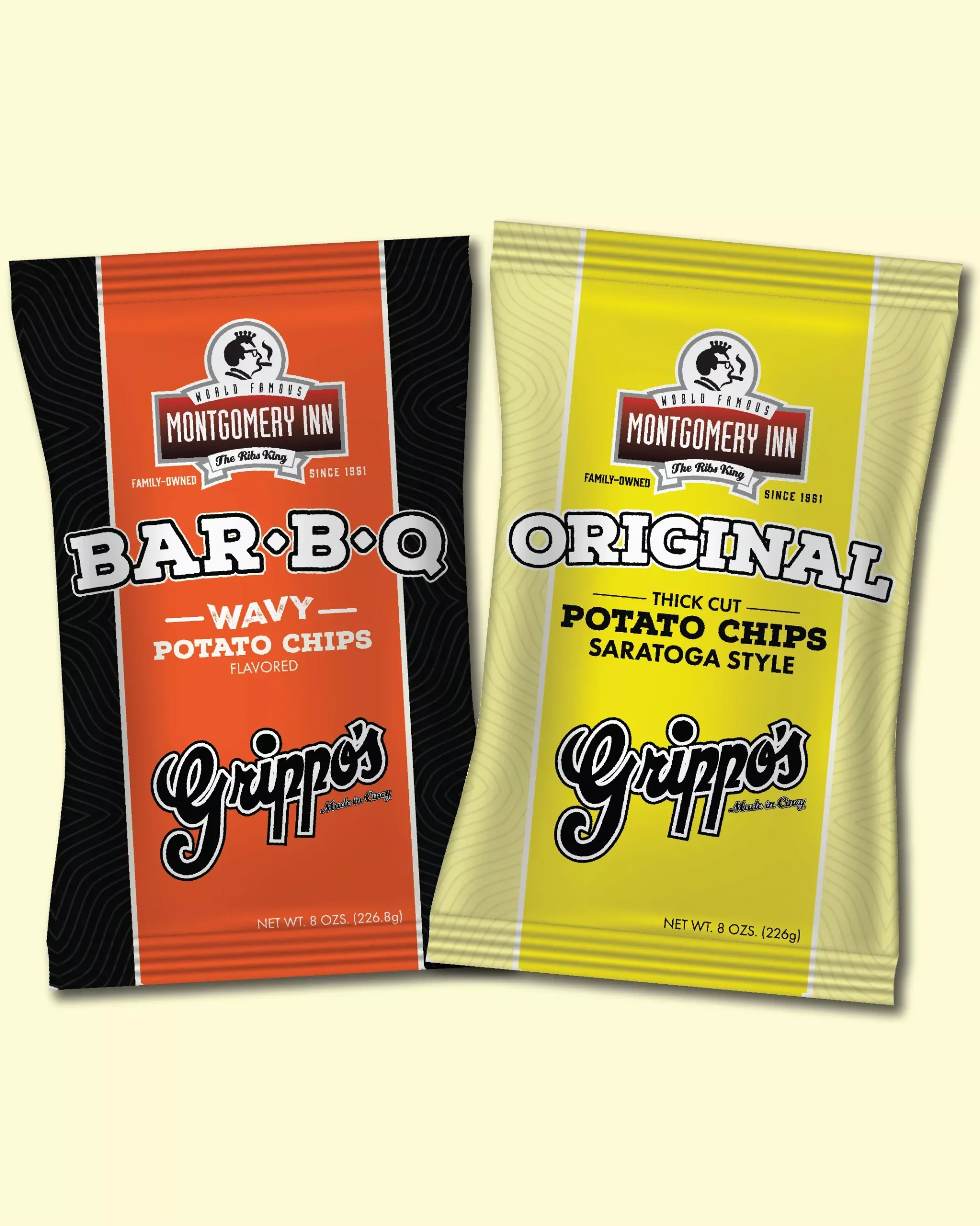 Grippo's Original Montgomery Inn Potato Chips Combo Pack (8 oz)