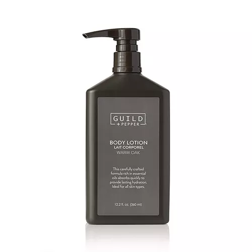 Guild+Pepper 100305 12.2 oz Bottle Lotion - Warm Oak (12/Carton)