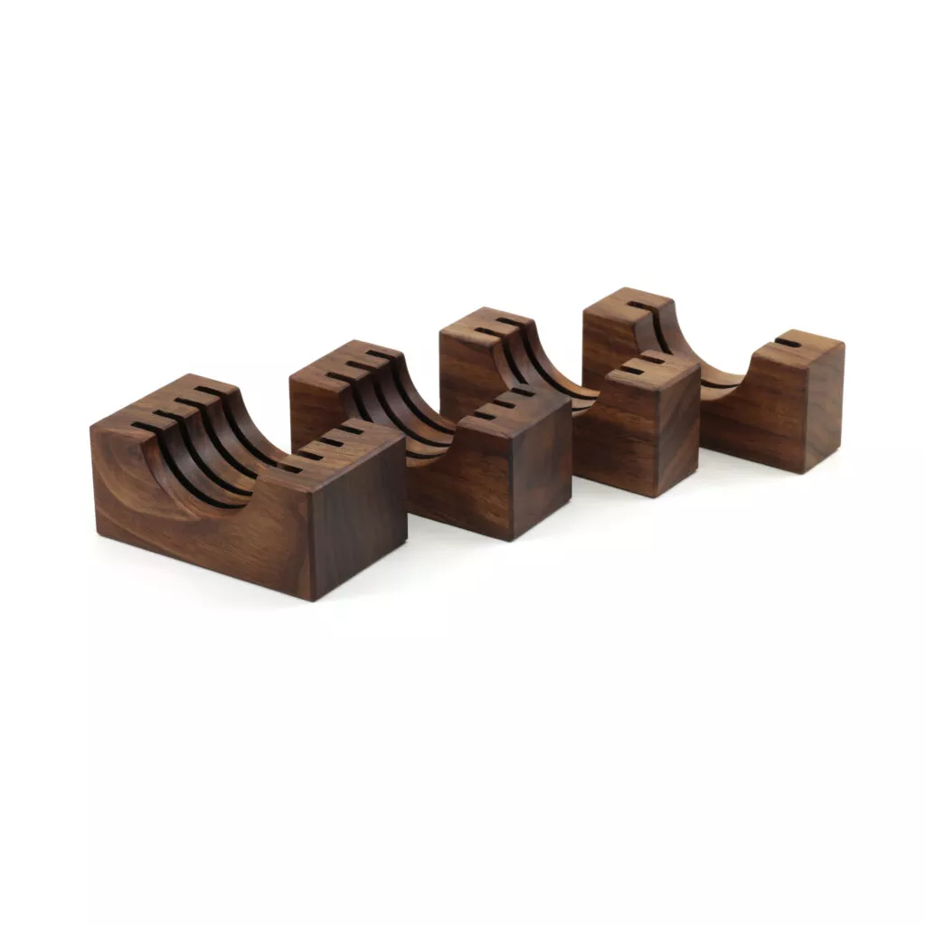 Handmade Walnut Stand Holder for Espresso Puck Screen
