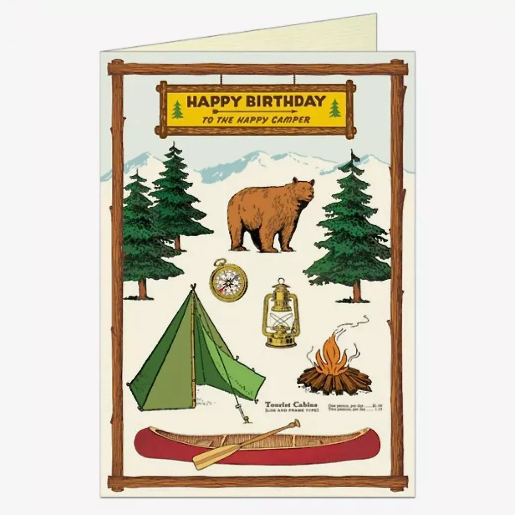 Happy Camper Birthday Card