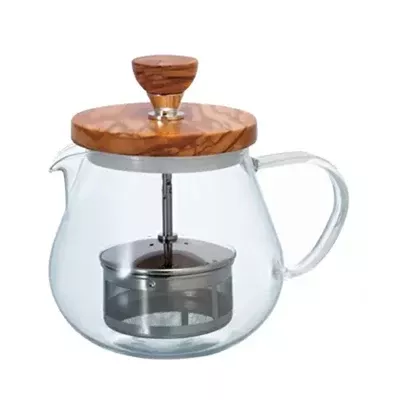 Hario Pull-up Tea Maker "Teaor Wood" 450ml