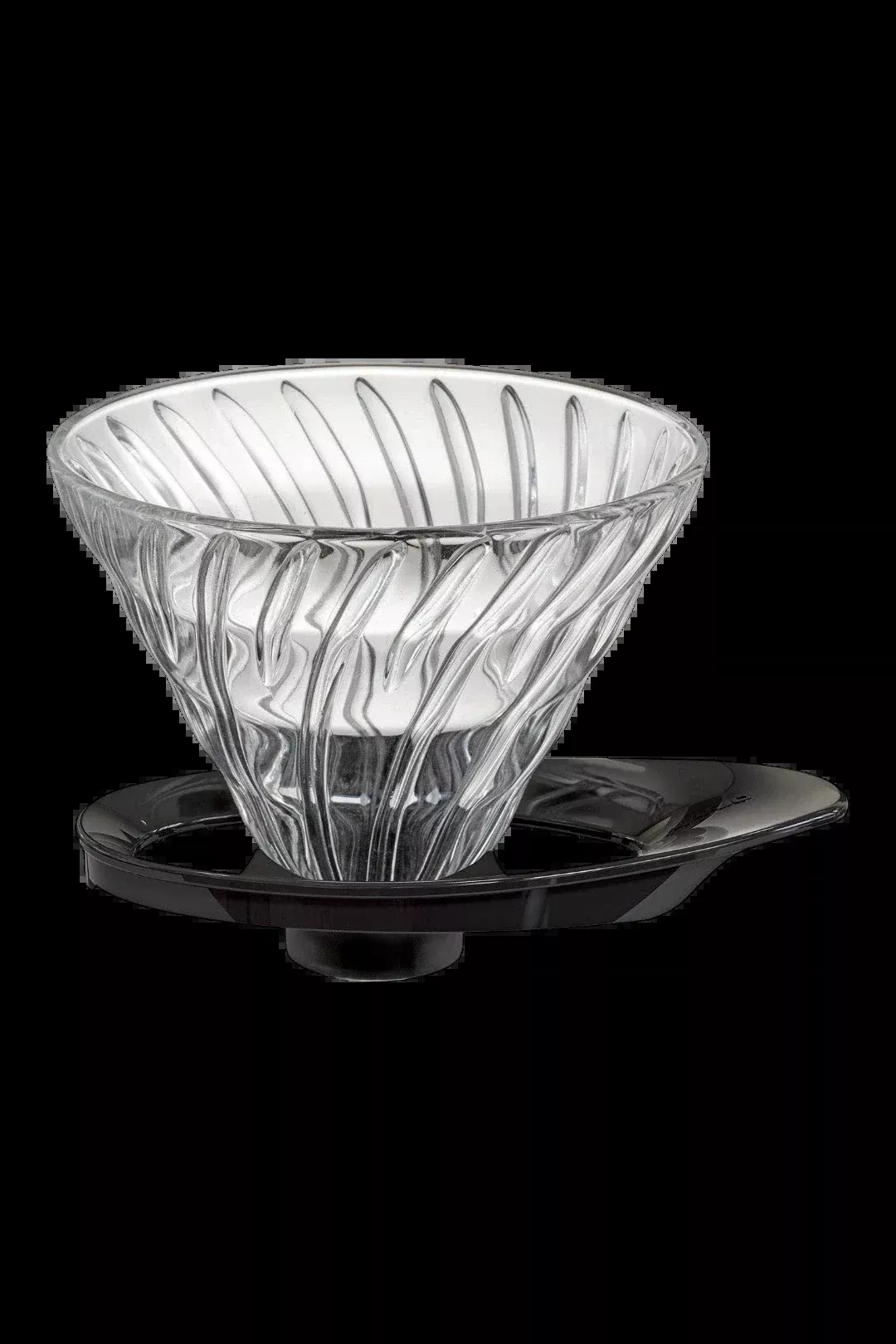 Hario V60 Glass Coffee Dripper (Size 02) - Black