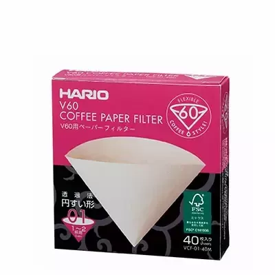 Hario V60 Paper Filter 01 M 40 sheets