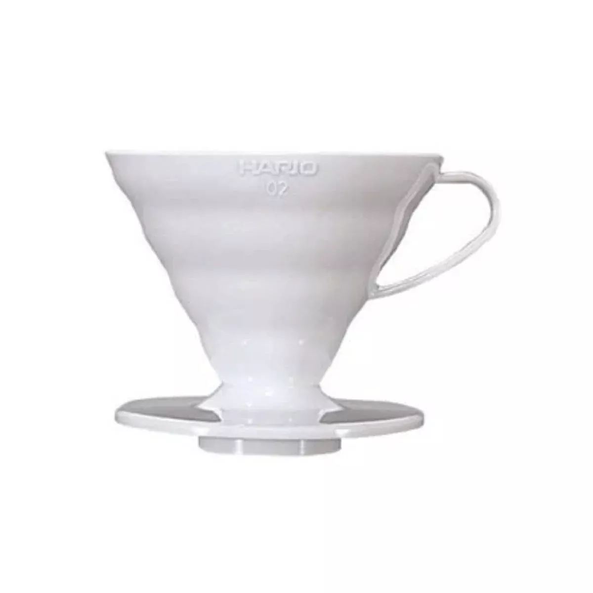 Hario V60 Plastic Coffee Dripper (Size 02, White)