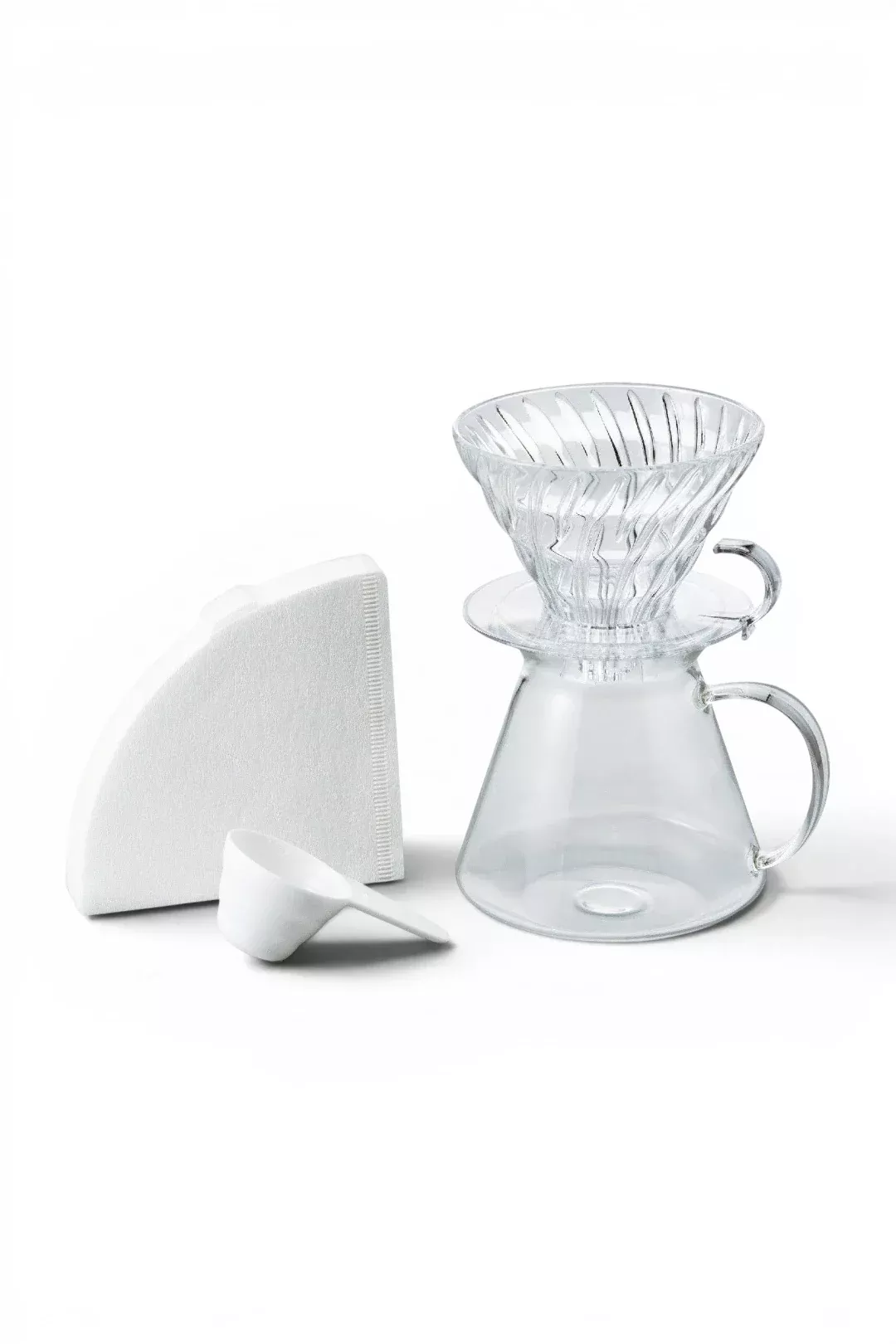 Hario V60 Simply Glass Pour Over Kit (Size 02)