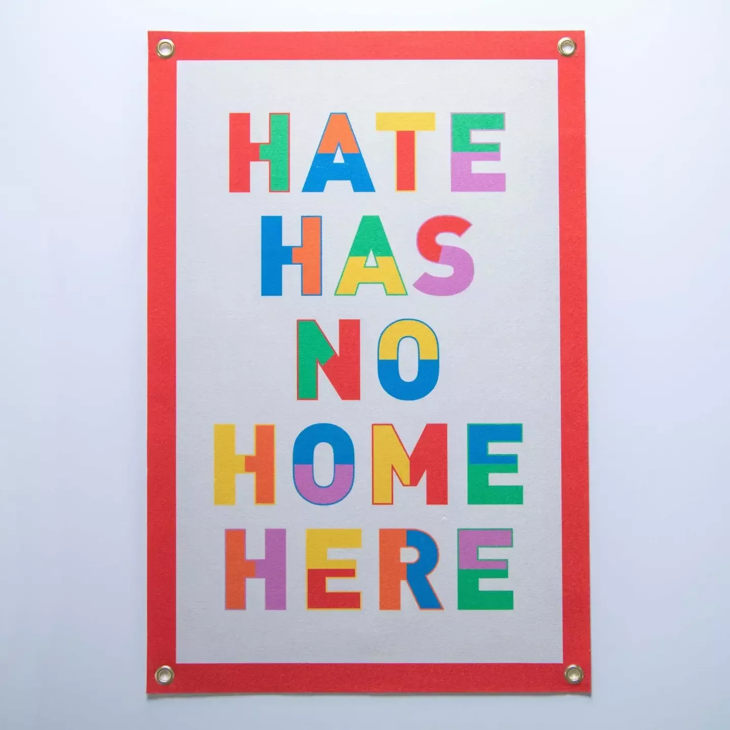 Hate Has No Home Here Felt Banner