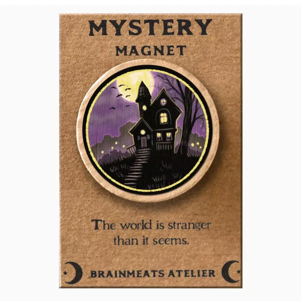 Haunted House Magnet Token for Curiosity & Wonder