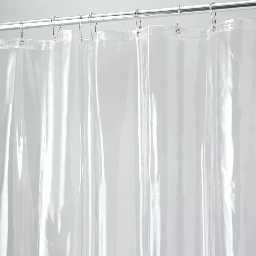 Heavy Duty Mold/Mildrew Resistant Shower Liner, Industrial Weight, Clear