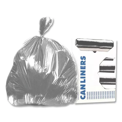 Heritage H7846WS 39 in. x 46 in. 45 Gallon 1.7 mil Linear Low-Density Can Liners - Silver (50/Carton)