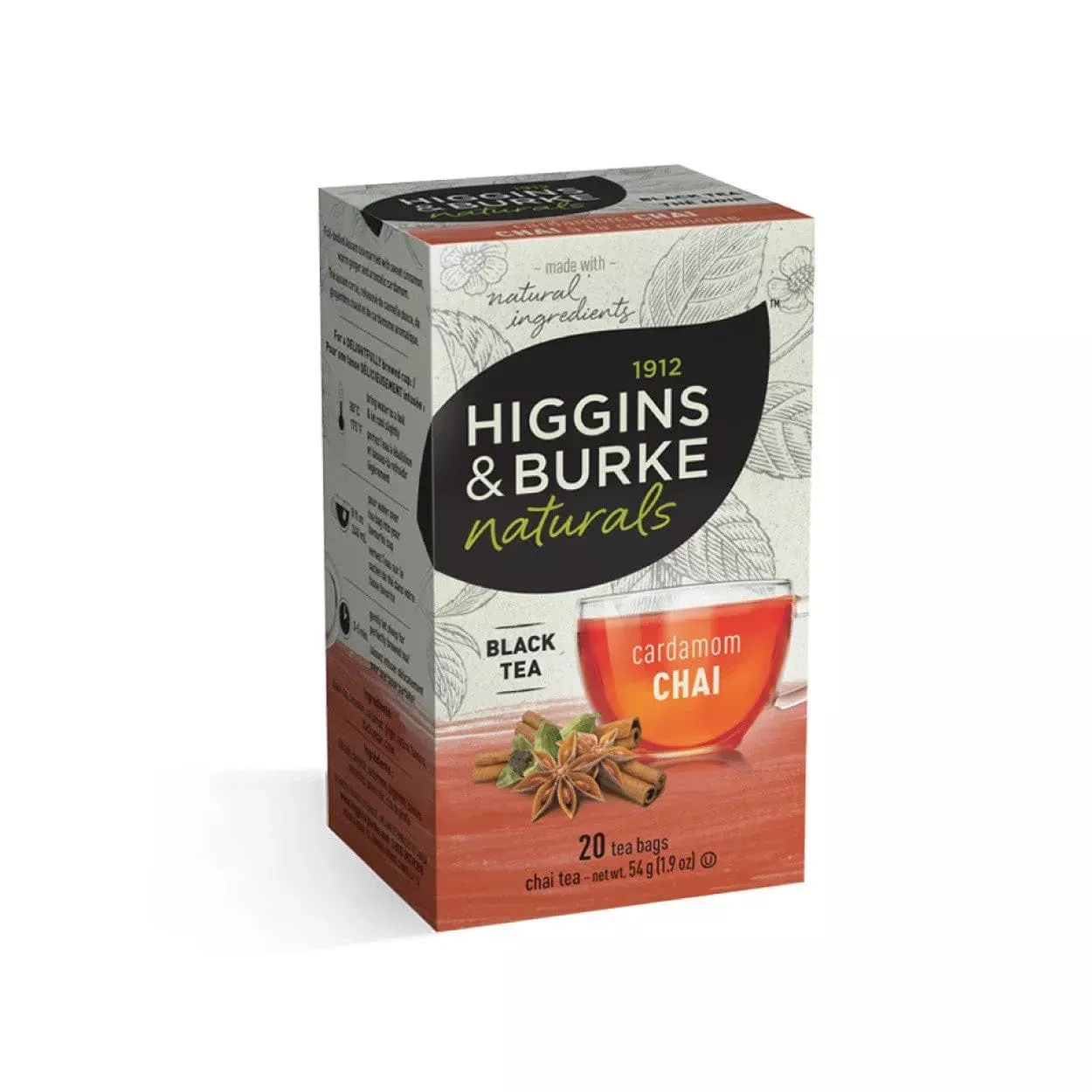 Higgins & Burke Cardamom Chai Tea Bags