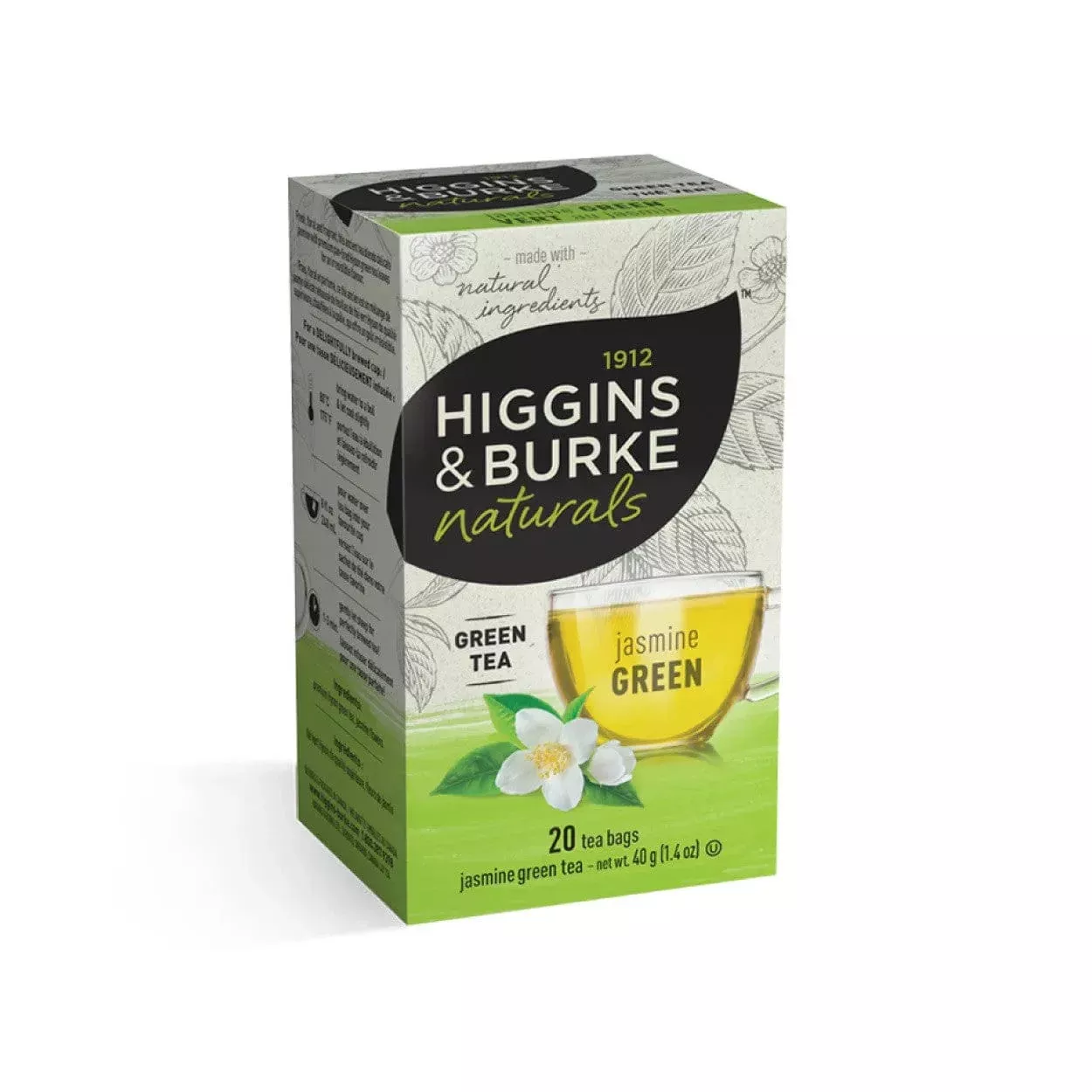 Higgins & Burke Jasmine Green Tea Bags