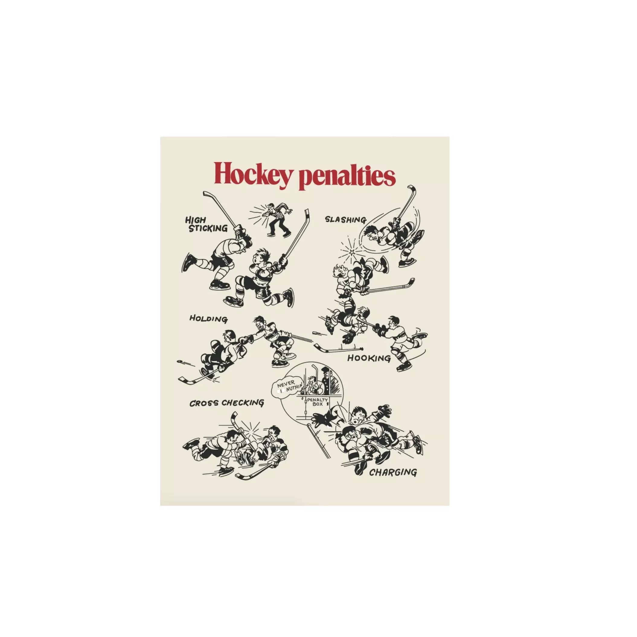 Hockey Penalties Magnet