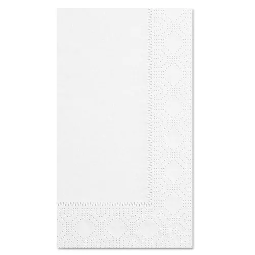 Hoffmaster 180500 15 in. x 17 in. 2-Ply Dinner Napkins - White (1000/Carton)