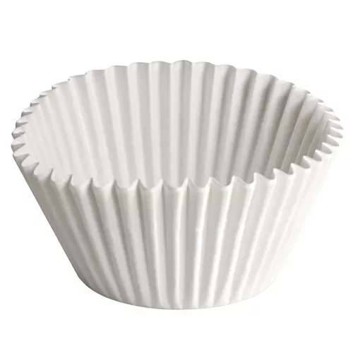 Hoffmaster 610070 2.25 Diameter x 1.88 h Fluted Paper Bake Cups - White (500/Pack, 20 Packs/Carton)