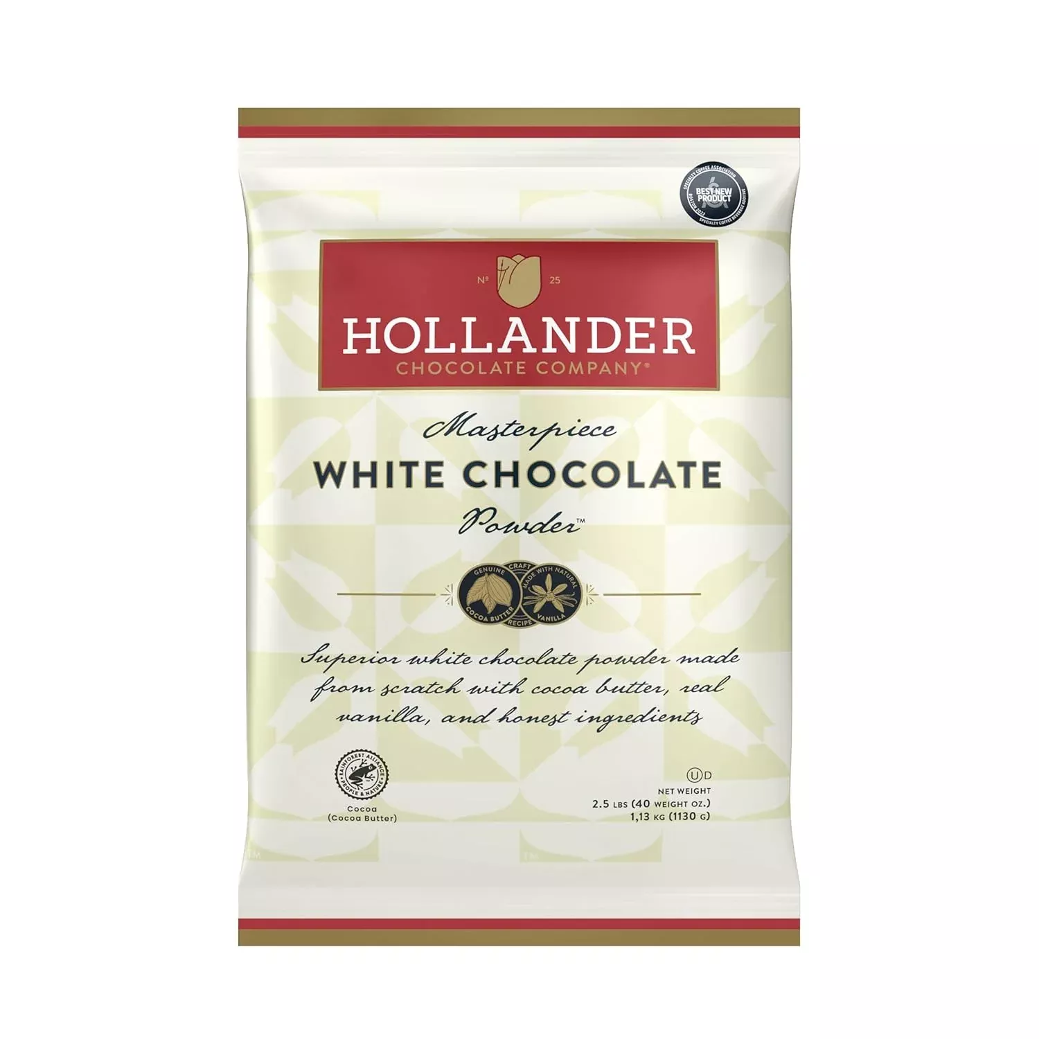 Hollander Sweet Ground White Chocolate Powder - Bag (2.5 lbs)
