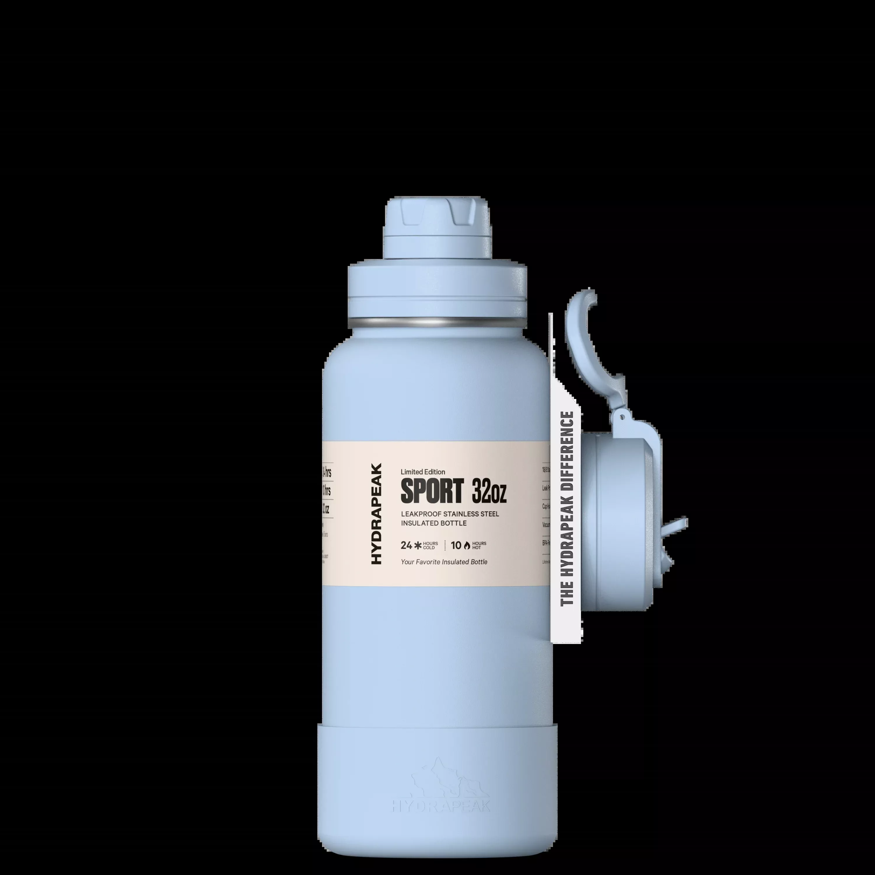 Hydrapeak 32oz Sport Insulated Water Bottle with Straw & Chug Lid