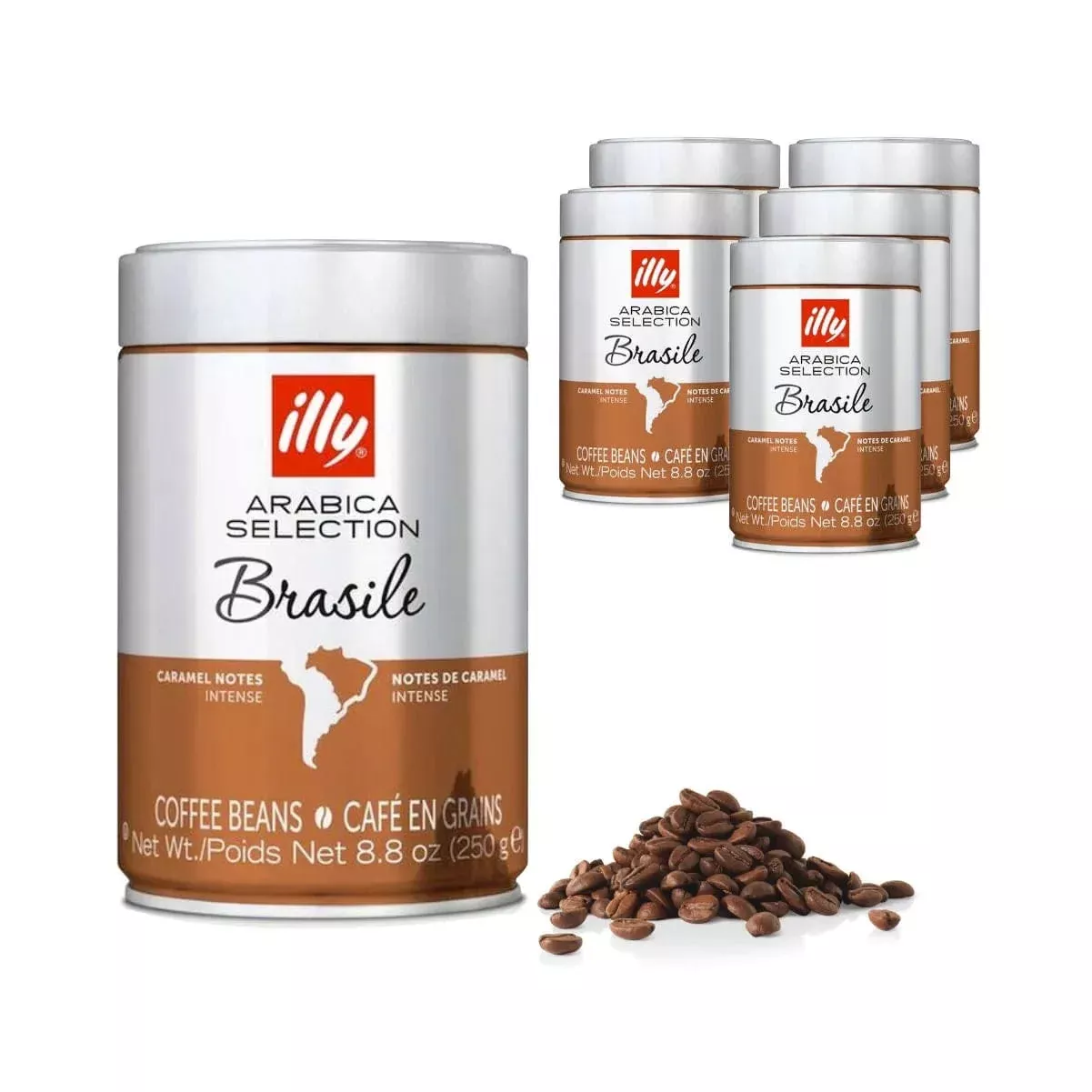 Illy Arabica Selection Brasile Coffee Beans (Case of 6)