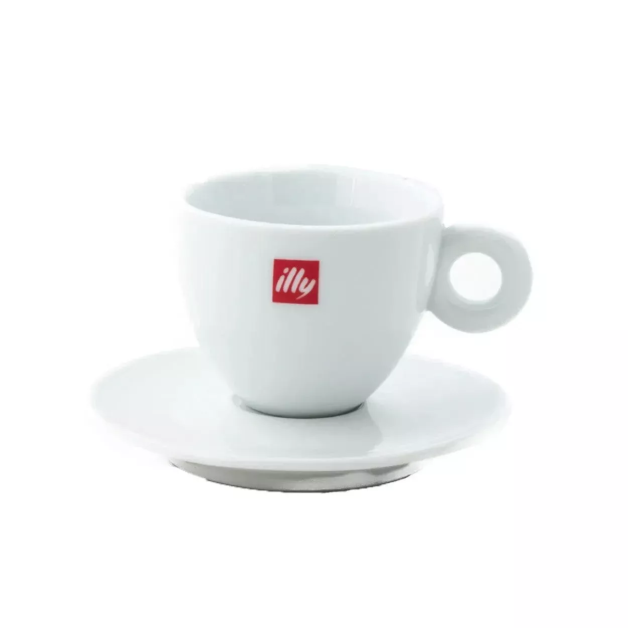 Illy Cappuccino Cups & Saucers