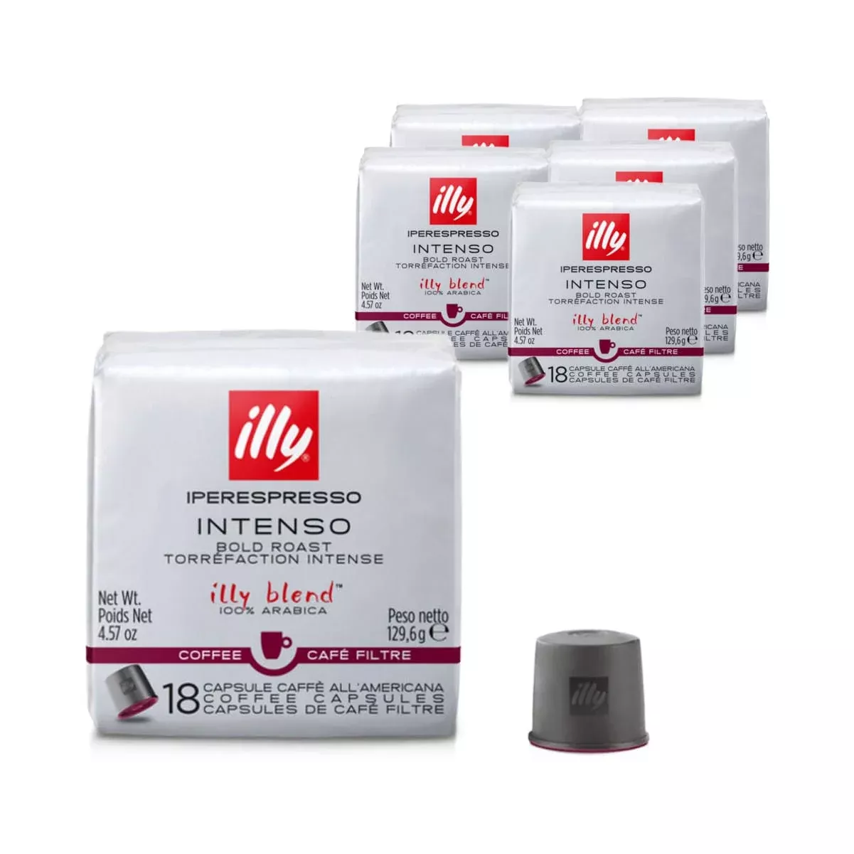 Illy Iperespresso Intenso Dark Espresso Capsules (Case of 108)