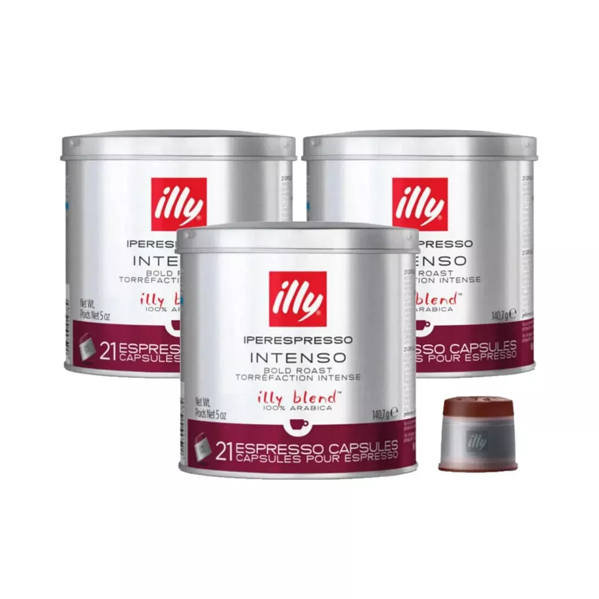 Illy Iperespresso Intenso Dark Espresso Capsules (Case of 63)