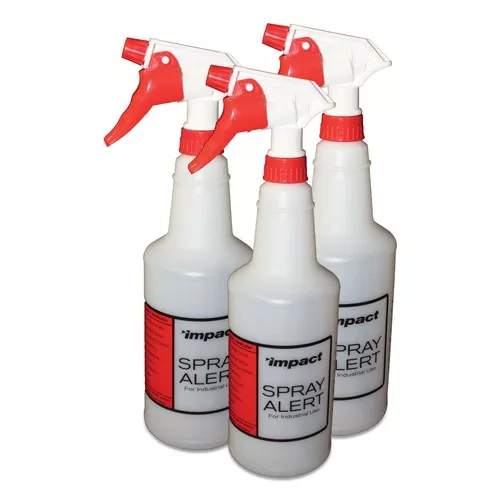 Impact 5024SS 24 oz. Spray Alert System - Natural with Red/White Sprayer (32 Packs/Carton)
