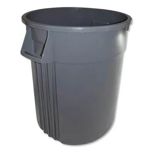 Impact 7744-3 Gator Plus 44 Gallon Plastic Container - Gray