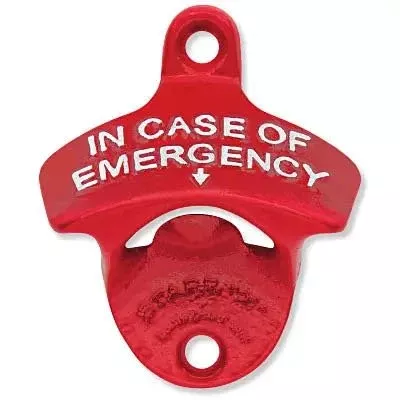 In Case of Emergency Classic STARR X Stationary Bottle Opener STARR X