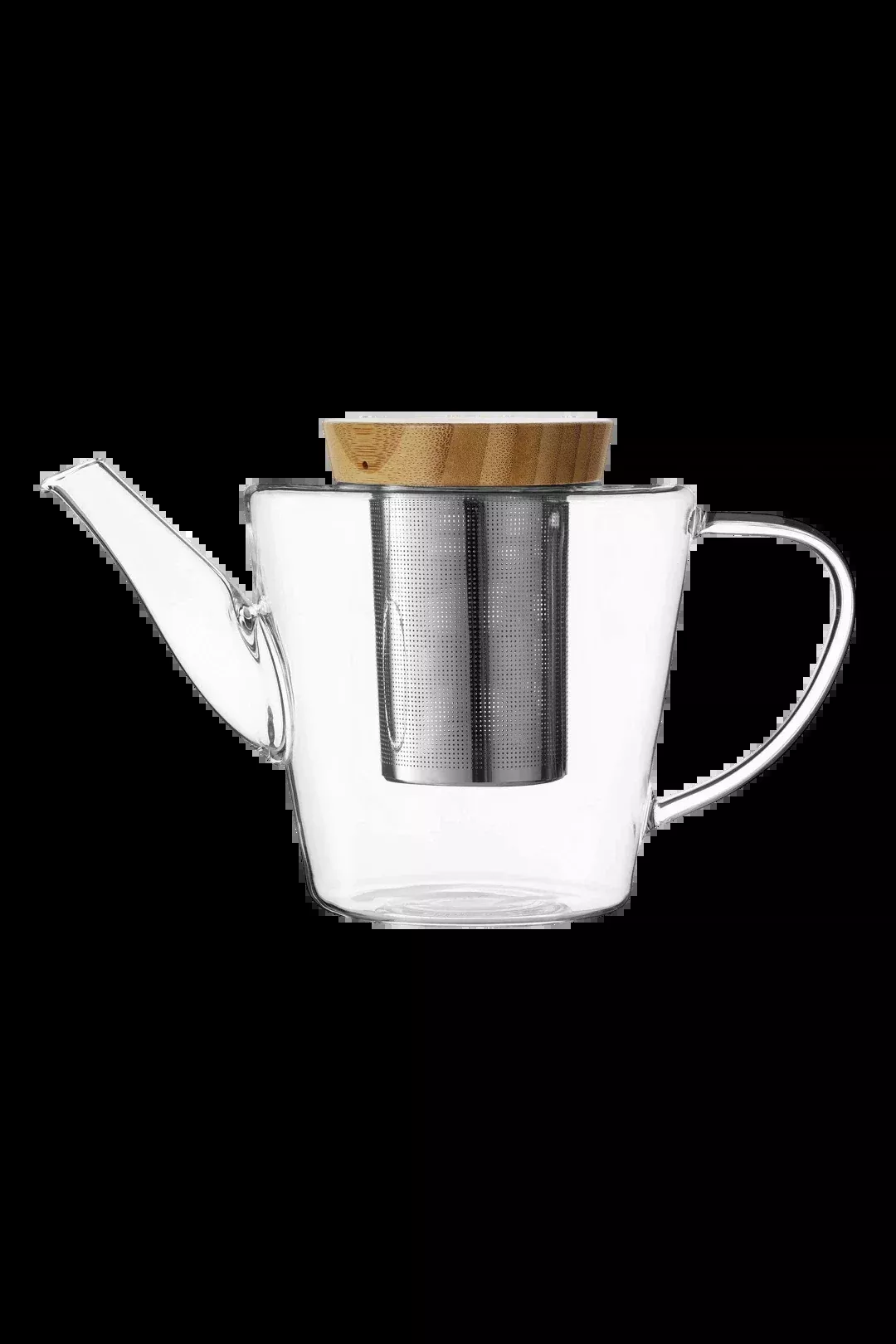Infusion™ Glass Teapot with Wood Lid & Infuser – 34 oz