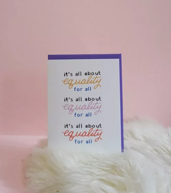 It's All About Equality Card - AC8