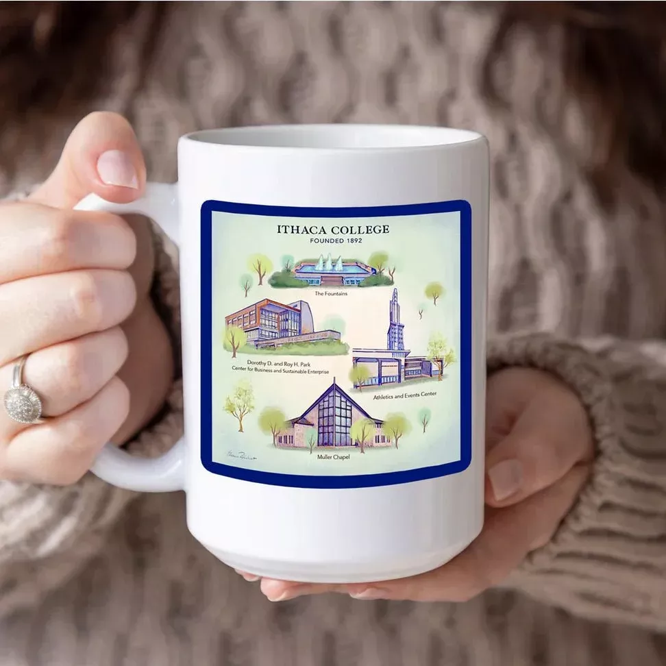 Ithaca College Landmarks Coffee Mug