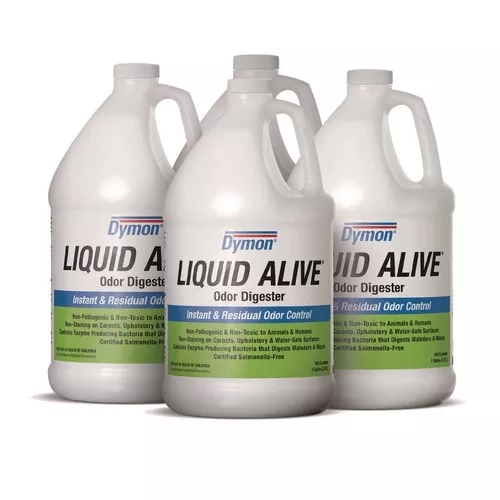 ITW Dymon 33601 Liquid Alive 1 Gallon Bottle Odor Digester (4/Carton)