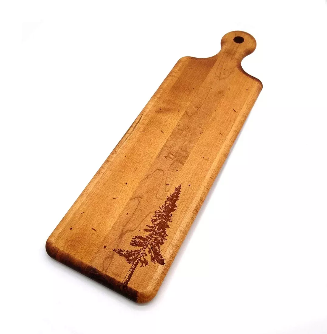JK Adams Artisan Bread Board with Fir Tree