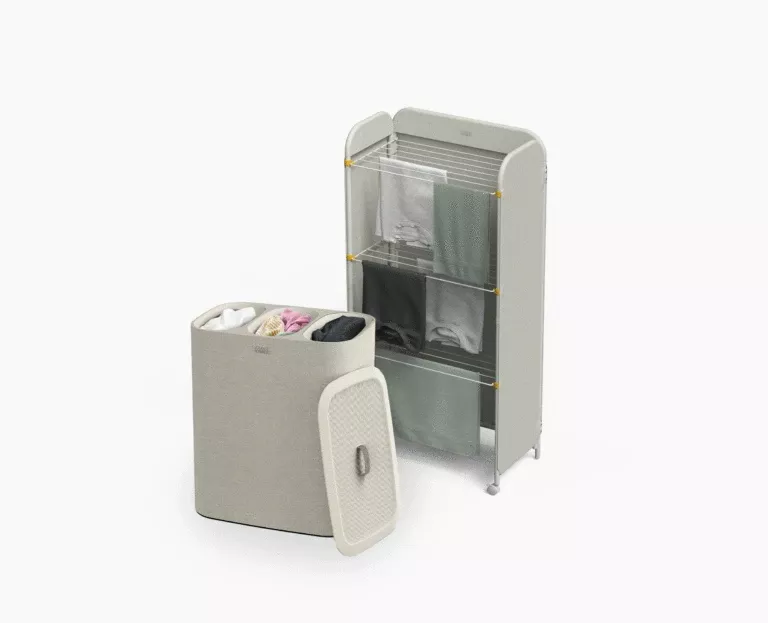 Joseph Joseph 2-piece Laundry Basket & Clothes Drying Rack Set