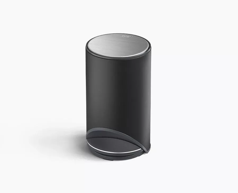Joseph Joseph Arc™ 10L Easy-push Matt Black Pedal Trash Can