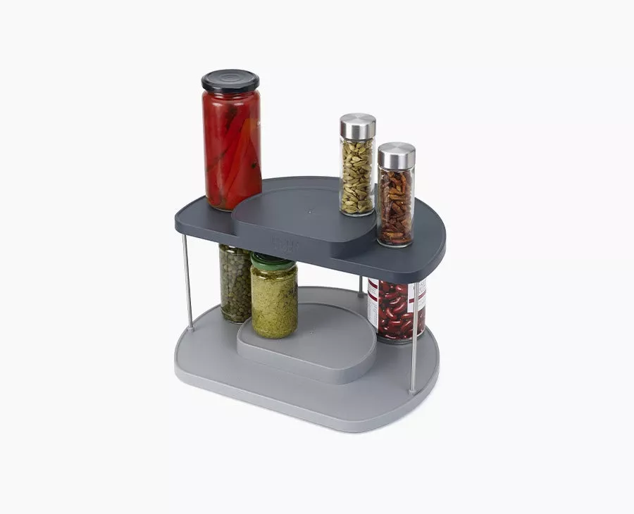 Joseph Joseph CupboardStore™ 2-tier Gray Rotating Organizer