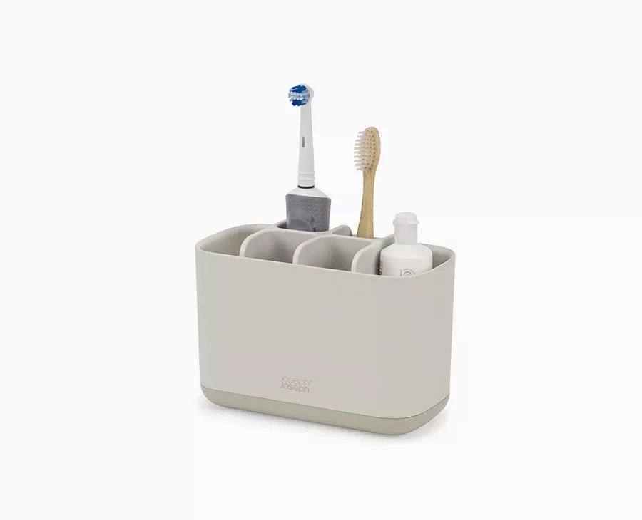 Joseph Joseph EasyStore™ Large Matt Ecru Toothbrush Holder