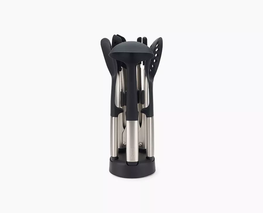 Joseph Joseph Elevate™ Fusion 5-piece Stainless-steel Utensil Set With Compact Stand
