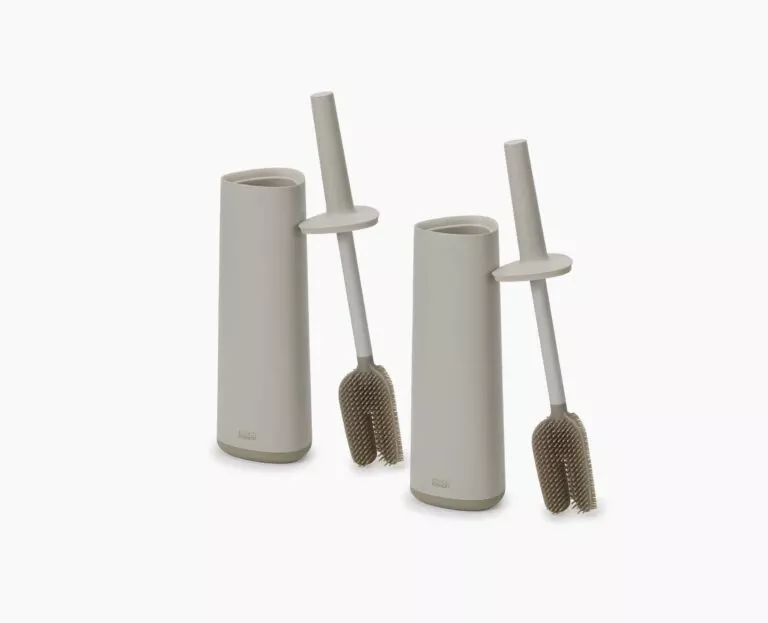 Joseph Joseph Flex™ 360 Pack Of 2 Matt Ecru Toilet Brushes