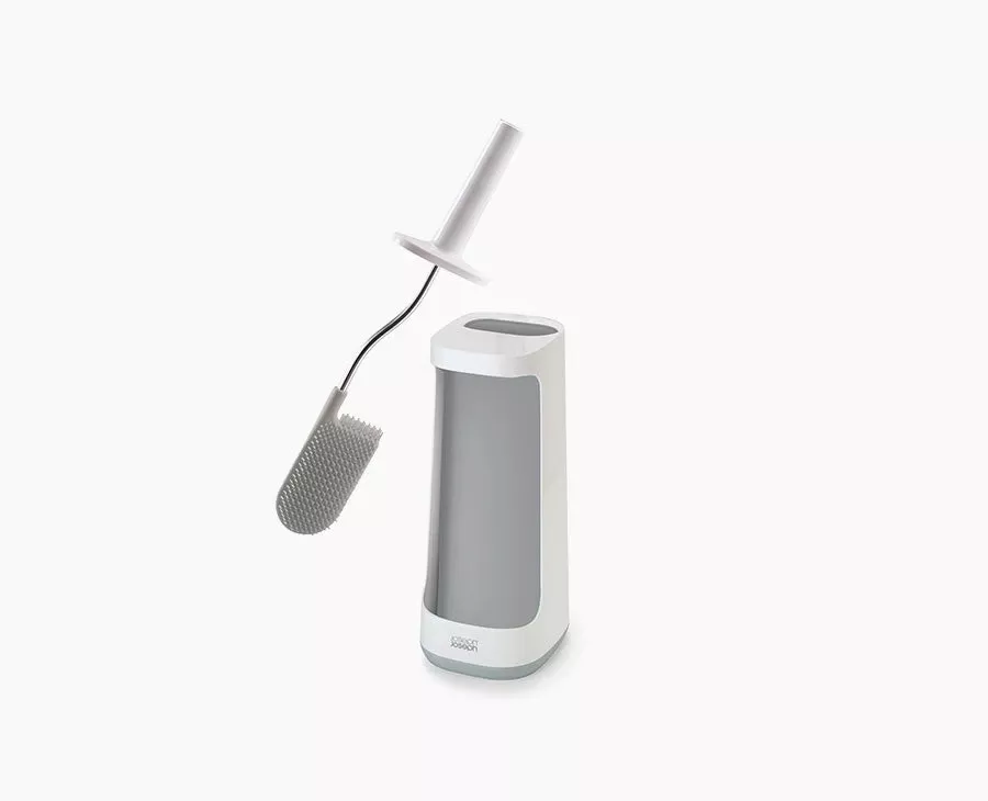 Joseph Joseph Flex™ Plus Light Gray Toilet Brush With Storage Caddy