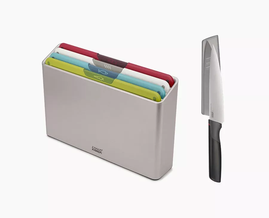 Joseph Joseph Folio™ Icon 4-piece Multicolor Cutting Board Set With Knife