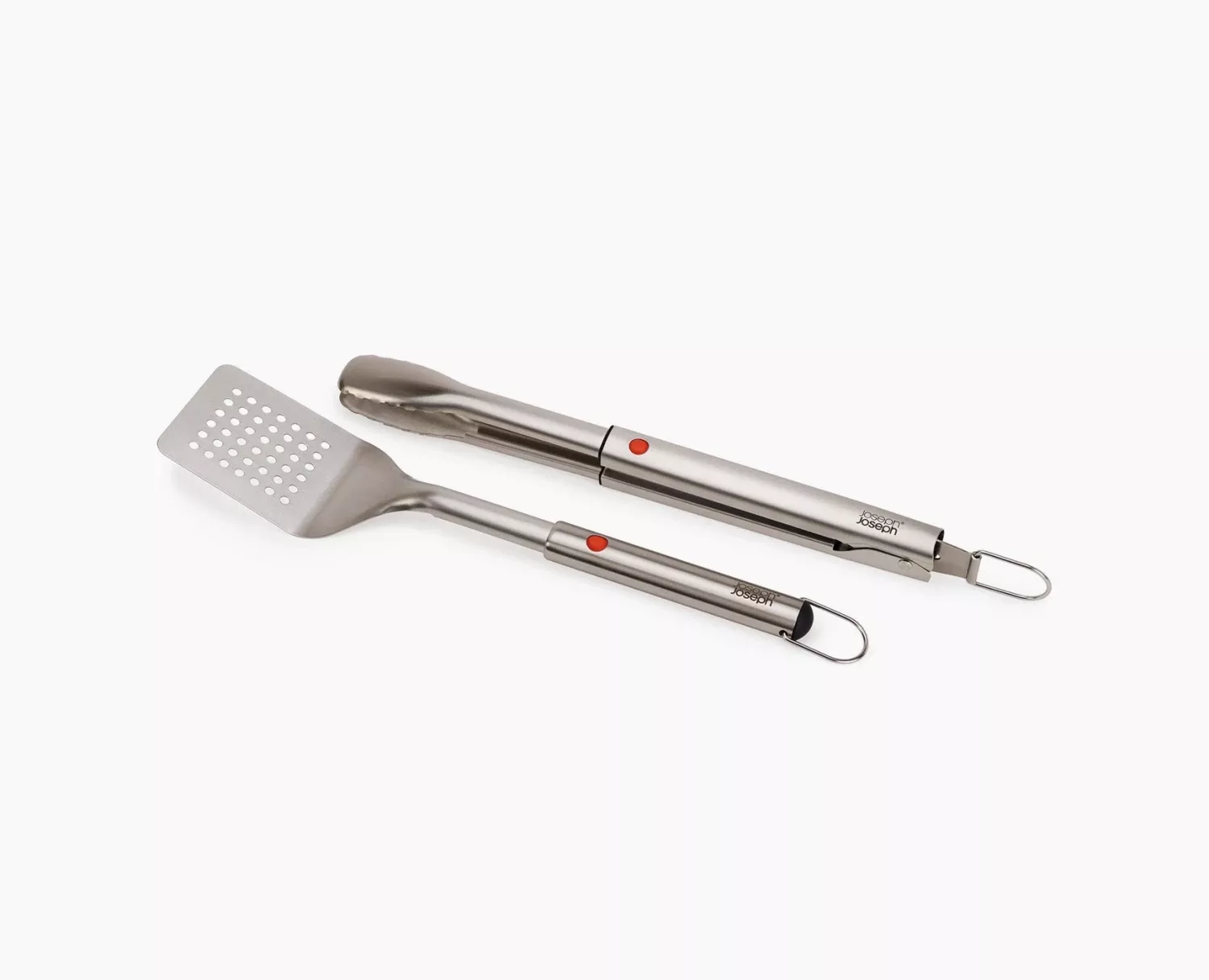 Joseph Joseph GrillOut™ 2-Piece Stainless-Steel BBQ Turner & Tongs Set