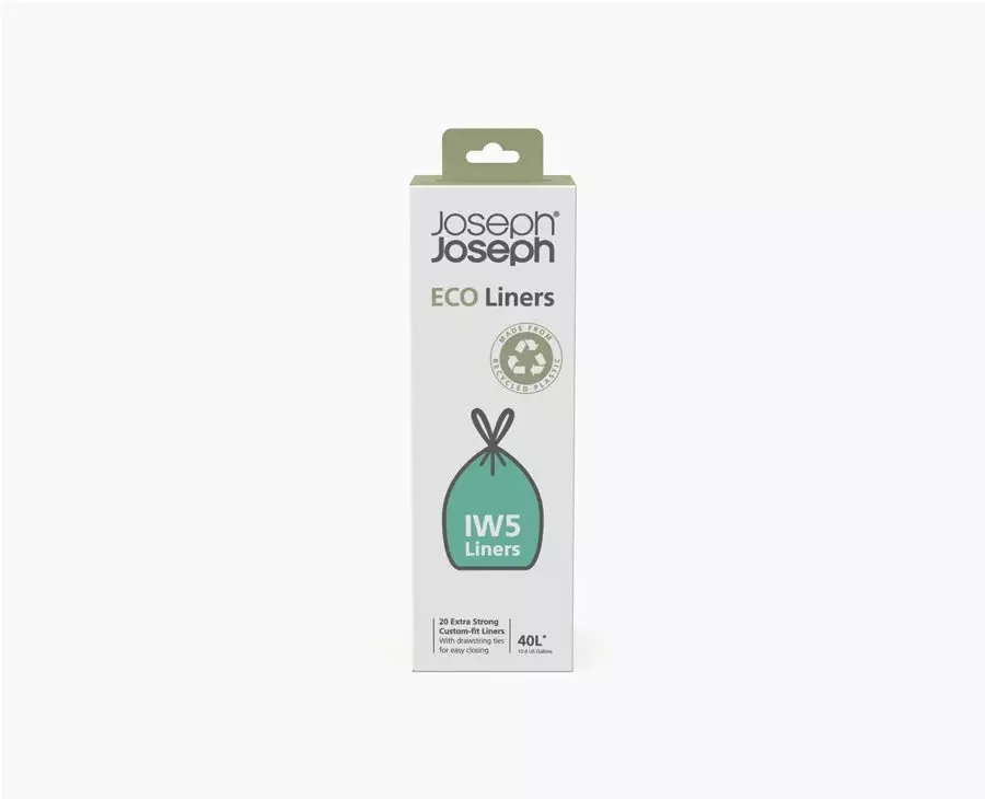 Joseph Joseph IW5 40L Gray Recycled Trash Bags