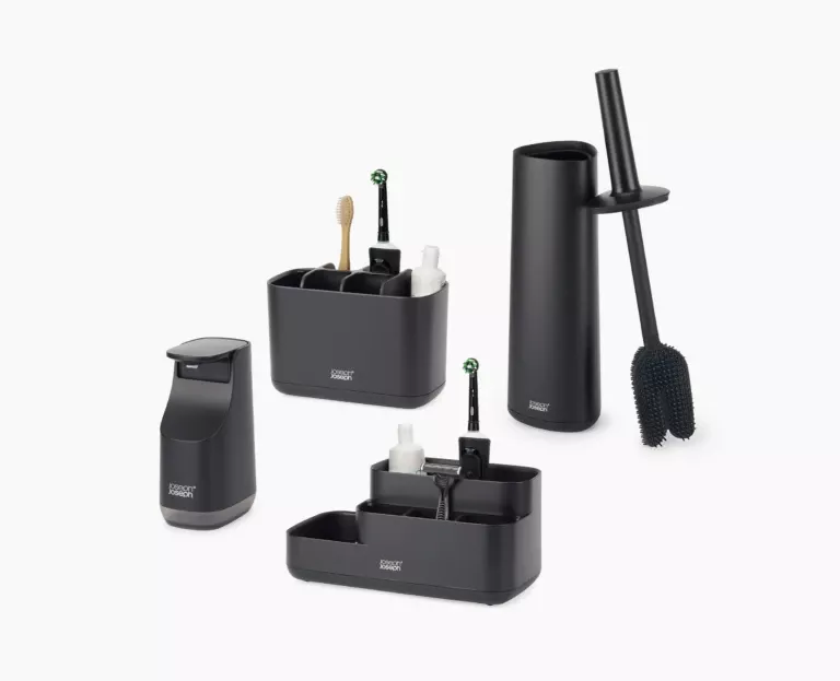 Joseph Joseph Matt Black Bathroom Set