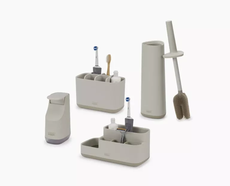 Joseph Joseph Matt Ecru Bathroom Set
