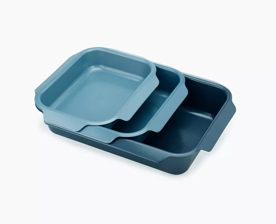 Joseph Joseph Nest™ Oven Non-stick 3-piece Blue Roasting Pan Set
