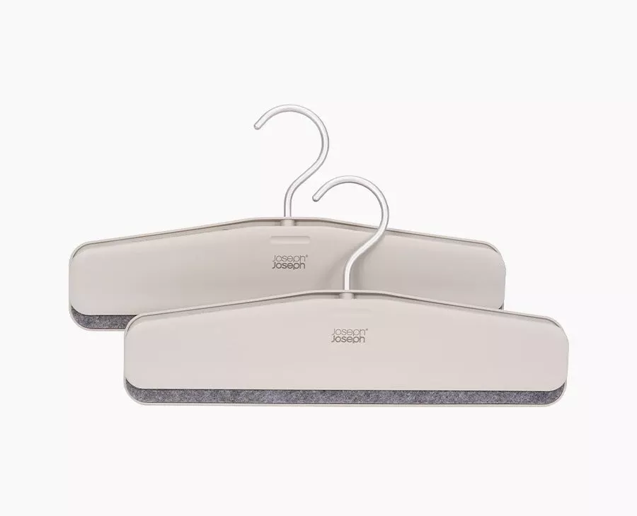 Joseph Joseph Orderly™ Easy-grip Set Of 2 Ecru Skirt & Pants Hangers