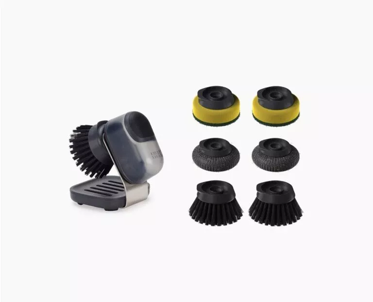 Joseph Joseph SinkTech™ Compact Soap Dispensing Dish Brush With Steel Stand & Extra Heads