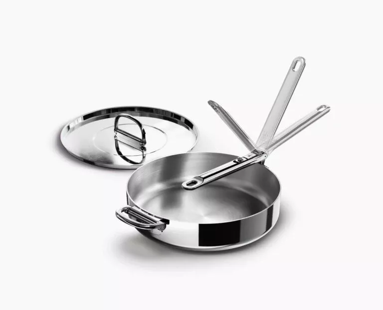 Joseph Joseph Space Steel Folding Handle 3.5Qt. Sauté Pan & Lid