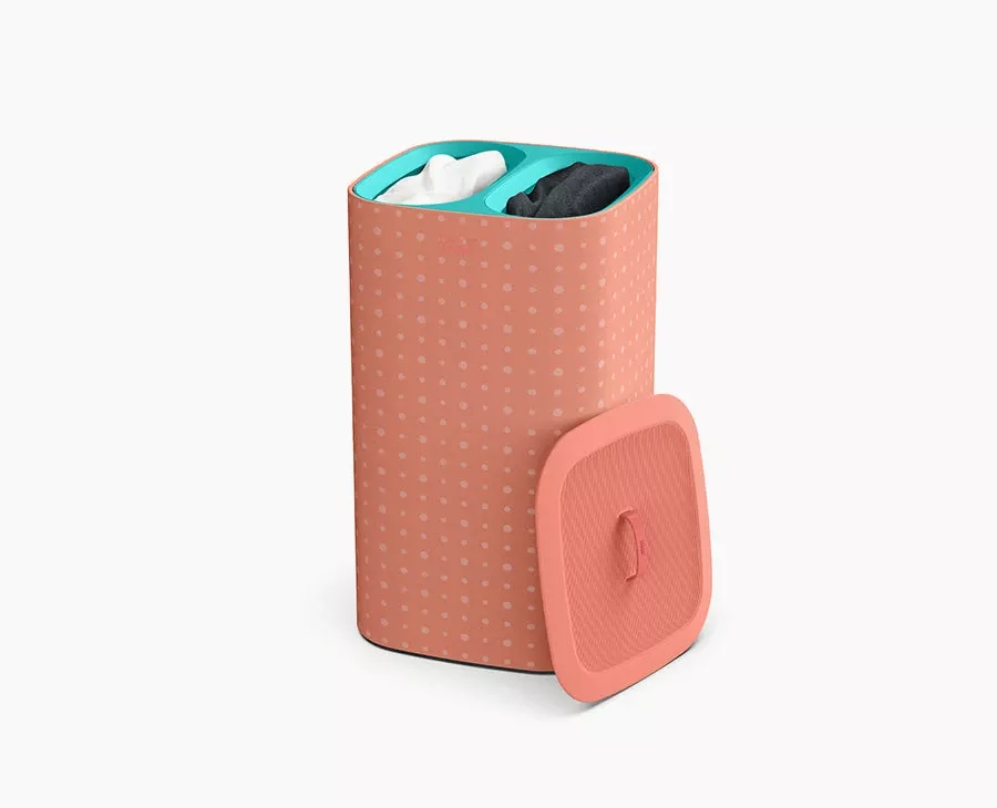 Joseph Joseph Tota Pop 60L Coral Laundry Separation Basket