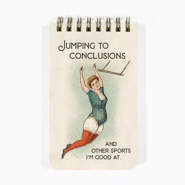 Jumping to Conclusions 3x5” Mini Spiral Notebook